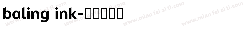 baling ink字体转换